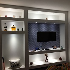 Reforma de sala com iluminação led